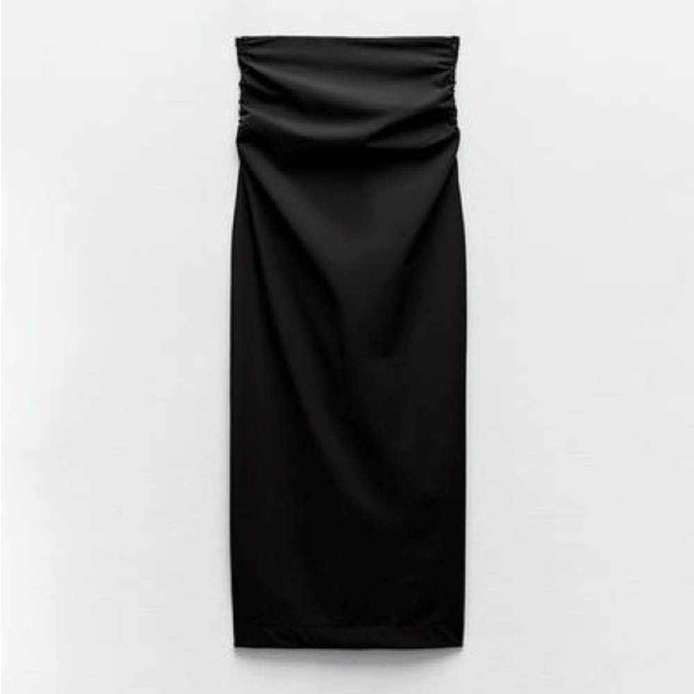 Ruched Midi Skirt